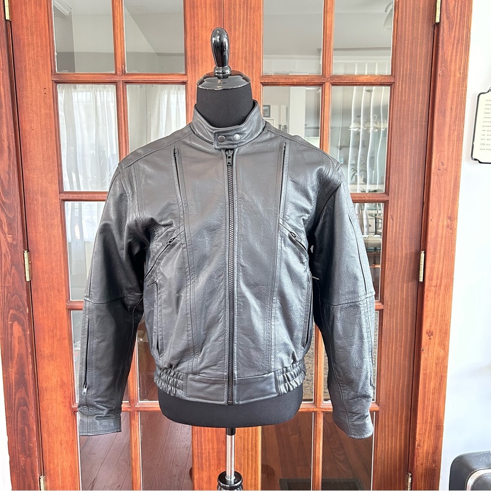 Raider Black Motorcycle Jacket New